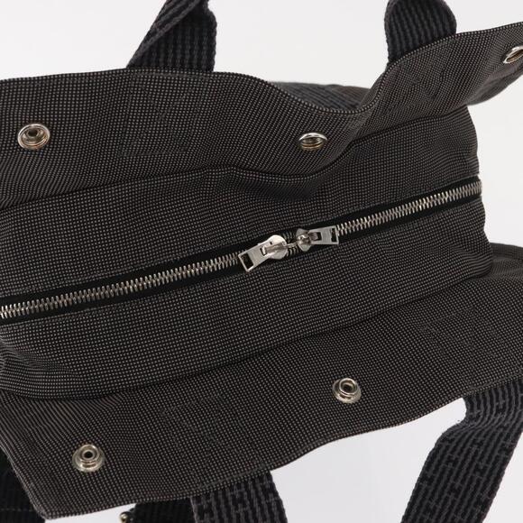 HERMES Her Line A Dos MM Backpack Canvas Gray Silver Auth ka579 main image 13